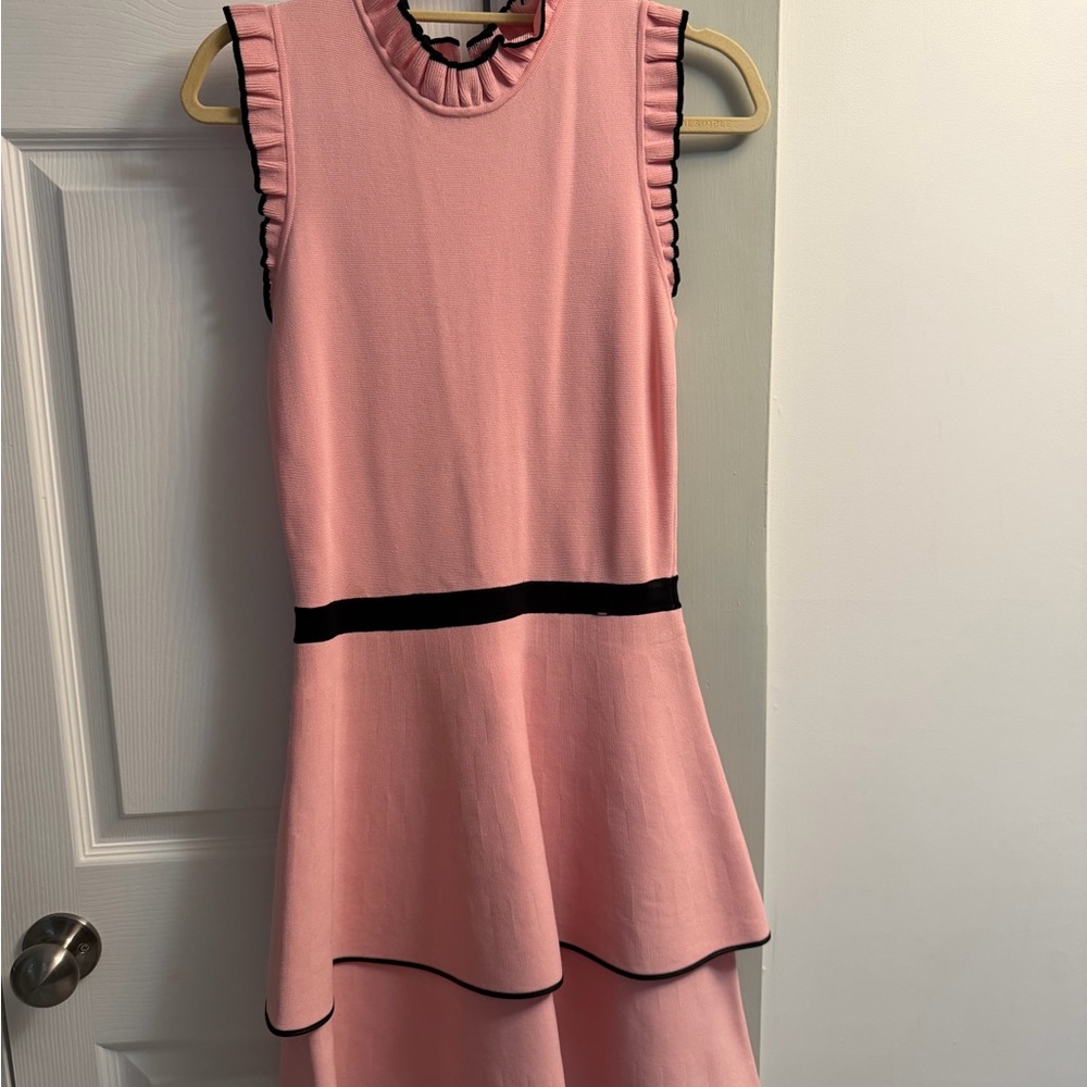 Parker Pink Ruffled Mini Dress